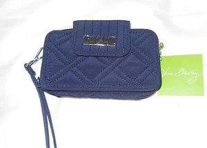 NWT Vera Bradley small SMARTPHONE WRISTLET 2.0 in CLASSIC NAVY Microfiber - Picture 1 of 7