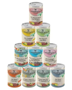 Landfleisch Classic 10 x 400 g | Garantierter 10-Sorten-Mix | Hundefutter - Bild 1 von 3