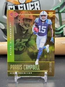 PARRIS CAMPBELL 2019 PANINI ILLUSIONS GOLD ROOKIE CARD #76 /399 Colts (CB) - Picture 1 of 2