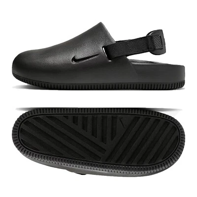 Nike Calm Black FB2186-001 Removable heel strap Water-Friendly Foam Women Mules - Image 1 of 4