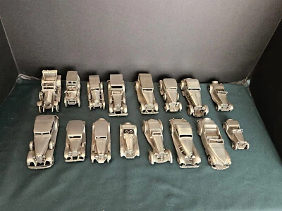 Danbury Mint Pewter Model Cars - Image 1 of 4