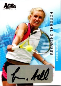 2008 Ace Grand Slam Breaking Through Auto Bronze #BT1 Monique Adamczak 043-N