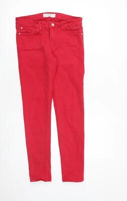 Mango Womens Red Cotton Blend Skinny Jeans Size 10 L28 - Image 1 of 4