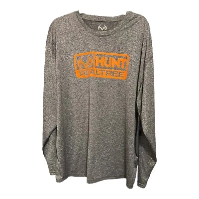 RealTree by Mountainaire Men Heather Gray Long Sleeve T Shirt XXL Layering - Image 1 of 4