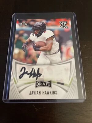 2021 Leaf Draft Javian Hawkins Auto Autograph - Image 1 of 2