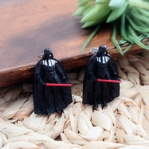 Handmade Darth Vader Post Earrings | Disney Store Mini Brands | Star Wars - Picture 1 of 4