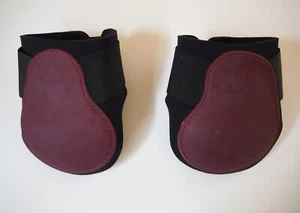 Streichkappen weinrot BR Gamaschen Hinterbeinschutz Pferd schwarz bordeaux Full - Bild 1 von 8