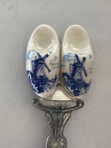 Vintage Souvenir Spoon Collectible Clogs Holland - Picture 1 of 4