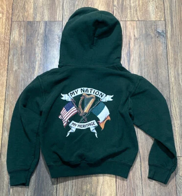 Boys Nutley Irish Heritage Pullover Hoodie Size Small Youth Small Irish American - Image 1 of 4