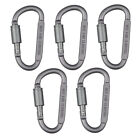 Multi-Pack of Round Carabiners for Camping and Backpacking Trips