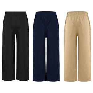 Kids Boys Britches Cotton Trousers School Pants Sports Costume Evening Casual - Picture 1 of 33