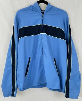 Chaqueta cortavientos con capucha Venezia para mujer 18/20 azul cremallera completa manga larga Foto 1 de 4