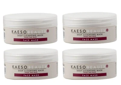 Kaeso Beauty Deep Cleansing Face Mask Dead Sea Mud 95ml Pack of 4 - Image 1 of 2
