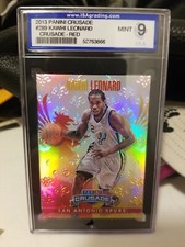 2013-14 Panini Crusade Crusade  Refractor/349 Kawhi Leonard #289 SGC 9 MINT
