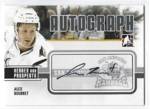 2009-10 ITG Heroes and Prospects Update #A-AB Alex Bourret autograph
