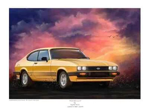 Ford Capri 2.0S - Fantasy Art Print - Limited Edition (250) Signed By The Artist - Picture 1 of 3