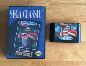 Sega Clásico Joe Montana Fútbol I Génesis Juego Variante Azul Estuche Raro Probado - Imagen 1 de 3