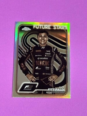 2024 Topps Chrome Formula 1 Enzo Fittipaldi Future Stars Sepia Refractor #39 RC - Image 1 of 2