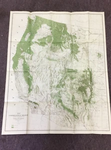 1898 Gannett Cordilleran Region Woods & Forests Map - Imagen 1 de 5