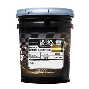 Ultra1Plus SAE 5W-20 Synthetic Blend Motor Oil API SP ILSAC GF-6A (5 Gal Pail) - Picture 1 of 5
