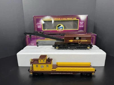 MTH 20-98469 20-98473 DM&IR operating crane & boom tender set LNIB - Image 1 of 4