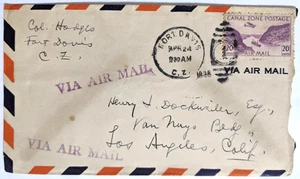 Col. Campbell B. Hodges, Ft. Davis, CZ--Henry I. Dockweiler, LA/20-C. CZ AM/1935 - Picture 1 of 2