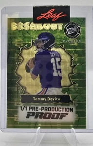 2024 Leaf Press Pass Tommy Devito 1/1 Pre-Production Proof Breakout - Picture 1 of 2