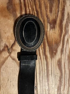 Diesel Gürtel 100x4,5cm Echtleder Schwarz Unisex - Bild 1 von 3