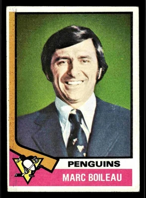 1974-75 Topps Marc Boileau #49 - Pittsburgh Penguins - Image 1 of 2