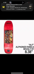 Madness Skateboards ALF Alphonzo Rawls Revolt R7 tabla de skate 8,38" x 32,1 - Imagen 1 de 2