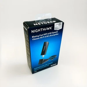 NETGEAR Nighthawk AXE3000 A8000 USB 3.0 WiFi 6E Adapter | Nowy zapieczętowany - Zdjęcie 1 z 8