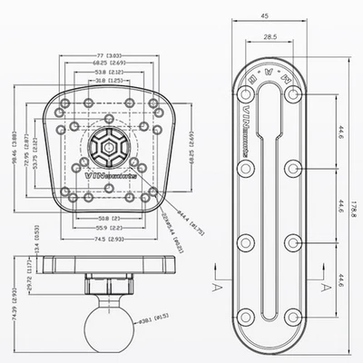 Für Niedrig Kompatibel Fishfinder -Klammer Studie Einfache Installation - Bild 1 von 4