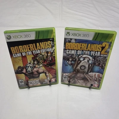Borderlands 1 &2 Game of the Year Edition (Microsoft Xbox 360, 2009-13) - Tested - Image 1 of 4