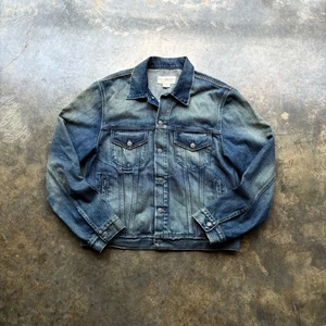 Crazy Vintage Y2K Polo Ralph Lauren Faded Denim Jacket - Picture 1 of 6