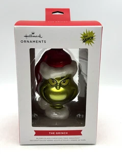 Hallmark Dr. Seuss's How the Grinch Stole Christmas Grinch Mundgeblasen Glas Ornament - Bild 1 von 8