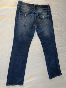 True Religion RICKY Relaxed Flap Straight Mens Blue Jeans SZ 31 107802 - Picture 1 of 18