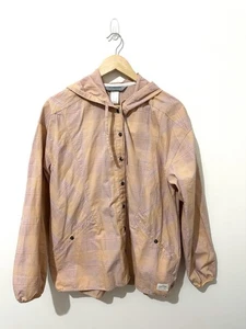 Kathmandu Women’s Light Pink / Orange Hooded Button Up Long Sleeve Shirt Medium - Picture 1 of 7