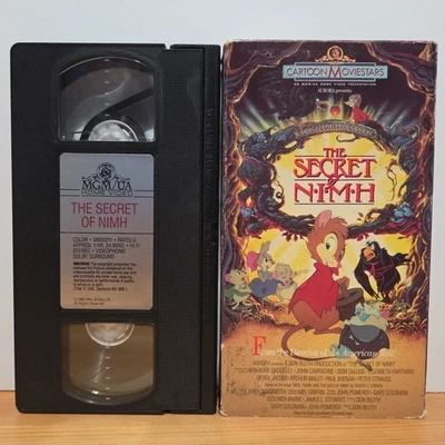 The Secret Of Nimh VHS Video 1982 Movie Animated Cartoon MGM UA - Image 1 of 4