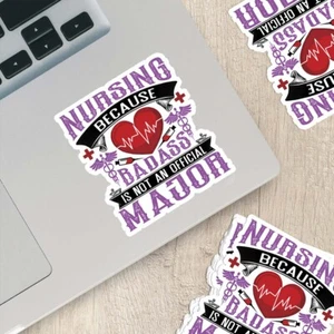 Cute Nurse Sticker – Weatherproof Vinyl for Water Bottles, Laptops & More - Picture 1 of 10