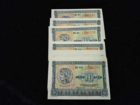 Greece  10 Drachmai 1940 UNC from bundle (price for one piece) Cover