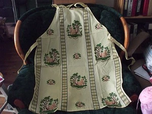 1 bibbed apron & 2 place mats/hot pads by Williamson Inc yellow background - Picture 1 of 10