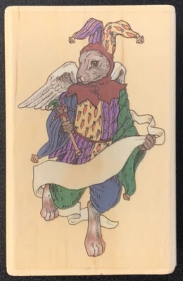 Sello de goma PSX Joanne West Royal Jester Angel Rabbit Foto 1 de 3