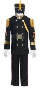 NEW Cadet uniform costume for boys in Black With gold accents - Picture 1 of 2
