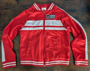 Disney Mickey 1928 Kids Red Track Jacket Size 5–6 Full Zip Pre-Owned - Picture 1 of 7