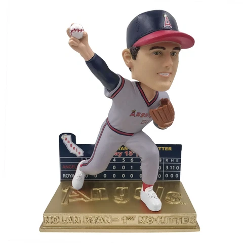 Nolan Ryan California Anaheim Angels 1st No-Hitter Bobblehead MLB Baseball Cover