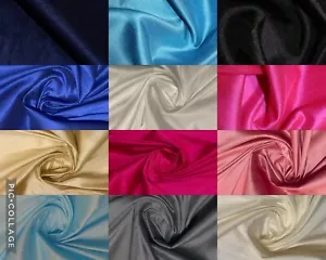 Plain Faux Dupion Raw silk Fabric Craft Dress Fabric 150cm wide 100% Polyester - Picture 1 of 25