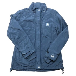 Carhartt Nylon Windbreaker Jacket Waterproof Breathable Womens Small 4/6 Black - Picture 1 of 18