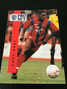 1991-92 Pro Set Football Card - Andy Gray - Crystal Palace - # 59