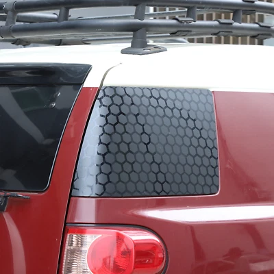 Calcomanía gráfica de vidrio para maletero trasero de nido de abeja 2 piezas para Toyota Fj Cruiser 2007-2021 Foto 1 de 4