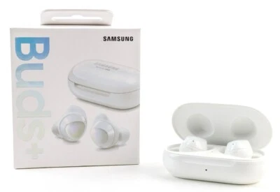 SAMSUNG Galaxy Buds+ Plus SM-R175 Bluetooth True Wireless Earbuds White + Case - Image 1 of 2